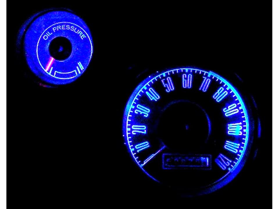 MP-6768-LED-GA-BLUE 67-68 Mustang BLUE LED Gauge Bulb Kit